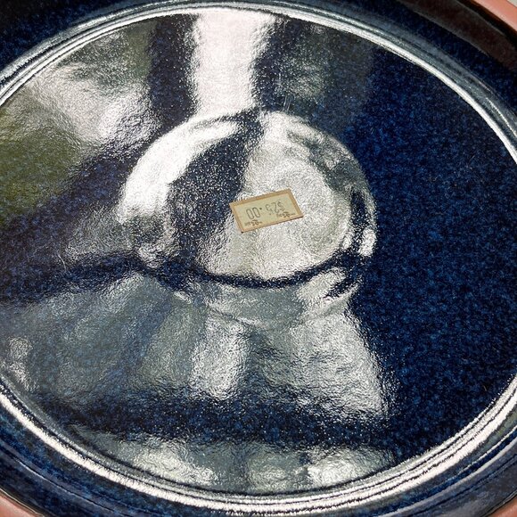 Vintage Suffolk Tableware Henry Watson Pottery England Blue Dinner Plate - Picture 6 of 6